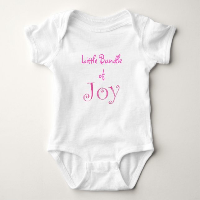 Little Bundle of Joy - Pink Baby Strampler (Vorderseite)