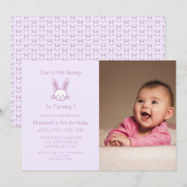 Little Bunny 1. Geburtstag Einladung