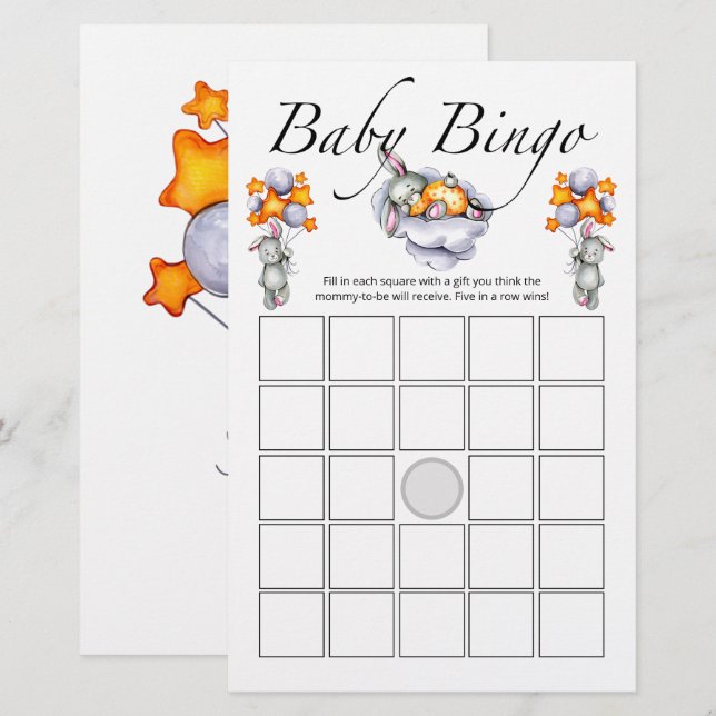 Little Bunny Baby Bingo Spiel (Vorne/Hinten)