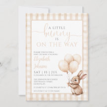 Little Bunny Balloons Gender Neutral Baby Dusche