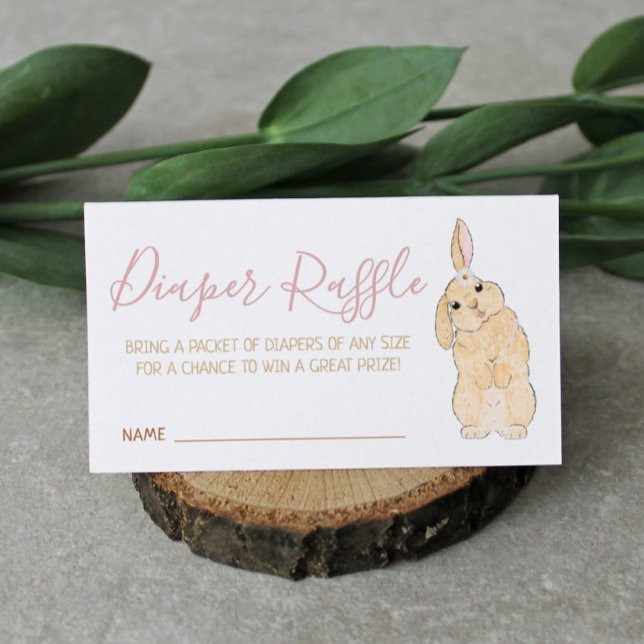 Little Bunny Diaper Raffle Begleitkarte (Von Creator hochgeladen)