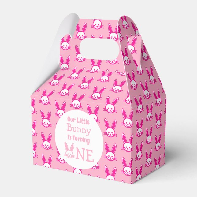 Little Bunny First Geburtstag Geschenkschachtel (Vorderseite)