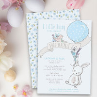 Little Bunny mit Balloon Niedlich Boy Baby Sprinkl