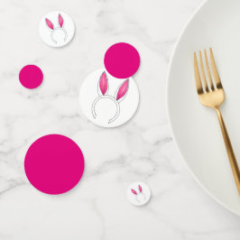Little Bunny Pink Rabbit Oars Neue Babydusche Konfetti