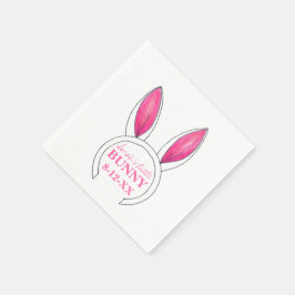 Little Bunny Pink Rabbit Oars Neue Babydusche Serviette