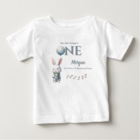 Little Bunny Turning One Blue Boys 1. Geburtstag