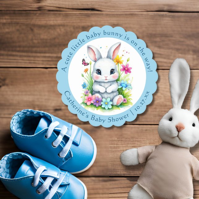 Little Bunny Wildblume Garden Easter Baby Dusche Untersetzer (Von Creator hochgeladen)
