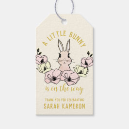 Little Bunny Yellow Blume Babydusche Geschenkanhänger