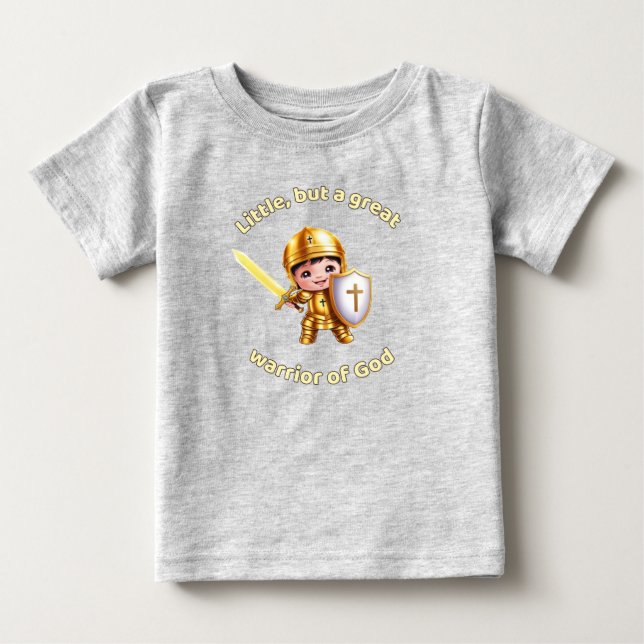 Little but a great warrior of God  Baby T-shirt (Vorderseite)