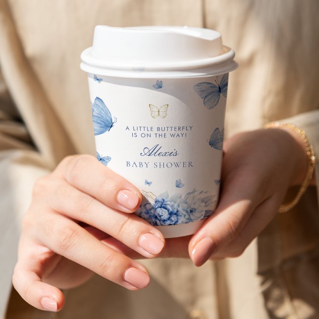Little Butterfly Boy Baby Dusche Pappbecher (Von Creator hochgeladen)
