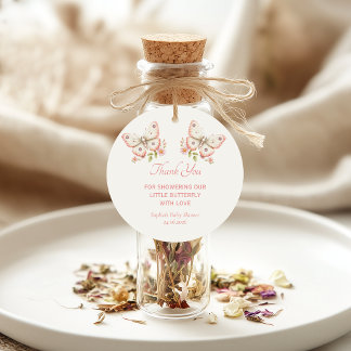 Little Butterfly Danke Baby Duwer Fevor Tags Geschenkanhänger