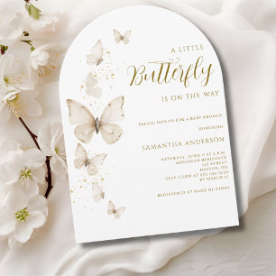 Little Butterfly Gender Neutral Baby Dusche Einladung