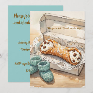 Little Cannoli Baby Digital-Download-Einladung Einladung