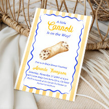 Little Cannoli Yellow Blue Italian Baby Shower
