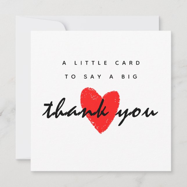 Little Card To Say Big Thankyou-Simple merci (Devant)