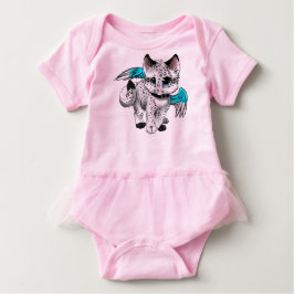 Little Cartoon Angel Cat Baby T-shirt