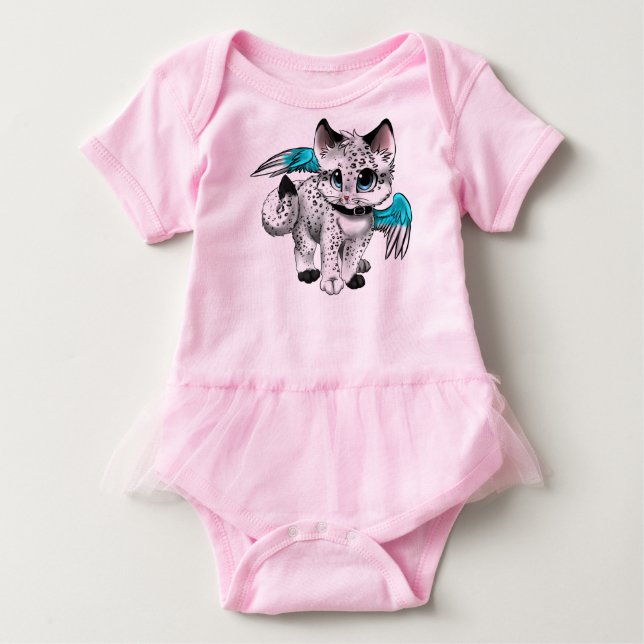Little Cartoon Angel Cat Baby T-shirt (Vorderseite)
