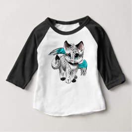 Little Cartoon Angel Cat Baby T-shirt