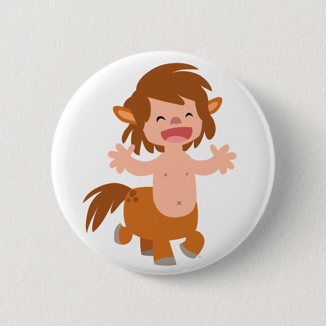 Little Cartoon Centaur Button (Vorderseite)