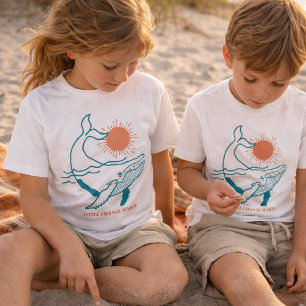 Little Change Maker Kids T-Shirt Ozean Wal Küste
