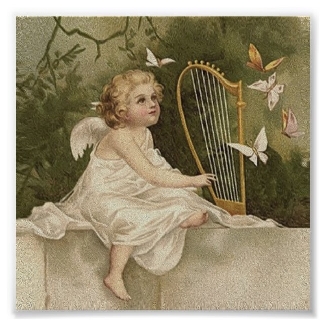 Little Cherub Lächeln Fotodruck (Vorne)