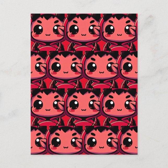 Little Chibi Devil Postkarte (Vorderseite)