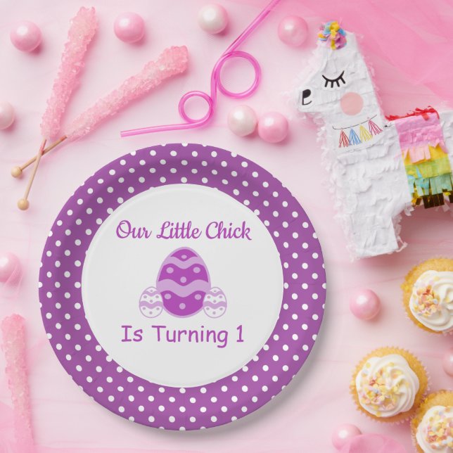 Little Chick 1. Geburtstag Pappteller (Party)