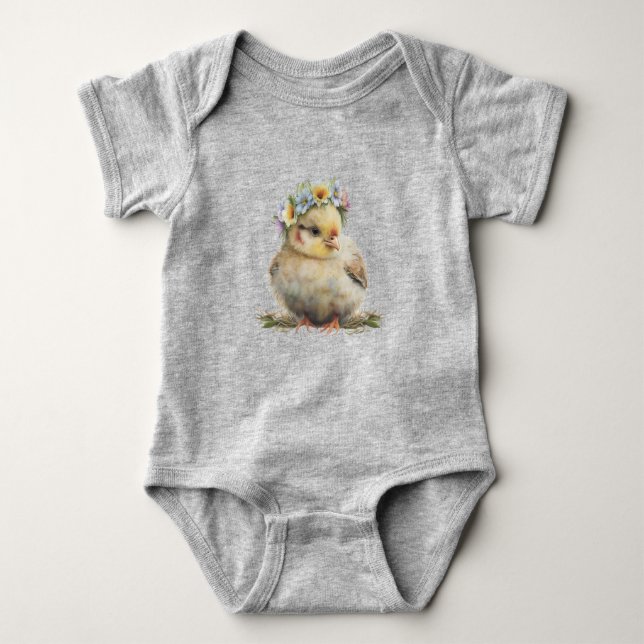 Little Chick Baby Bodysuit Strampler (Vorderseite)