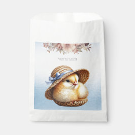 Little Chick Blue Ribbon Fvor Bags Geschenktütchen