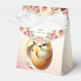 Little Chick Hatching Floral Favor Box Geschenkschachtel