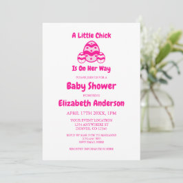 Little Chick Oaster Baby Dusche Einladung