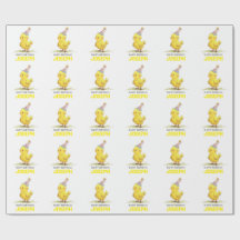 Little Chick Personalisiert Wrapping Paper Geburts