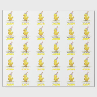 Little Chick Personalisiert Wrapping Paper Geburts Geschenkpapier