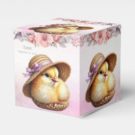 Little Chick Pink Ribbon Bevorzugung Box Geschenkschachtel