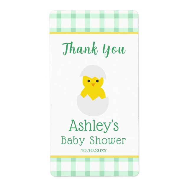 Little Chick To Hatch Gender Neutral Baby Shower (Vorne)