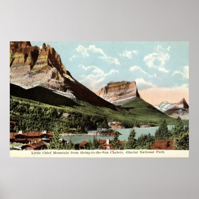 Little Chief Mountain, Glacier National Park, MT Poster (Vorne)