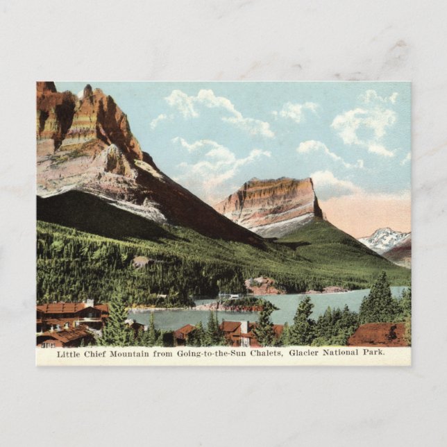Little Chief Mountain, Glacier National Park, MT Postkarte (Vorderseite)