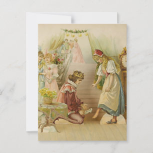 "Little Cinders" Märchenkunst von E S Hardy Postkarte