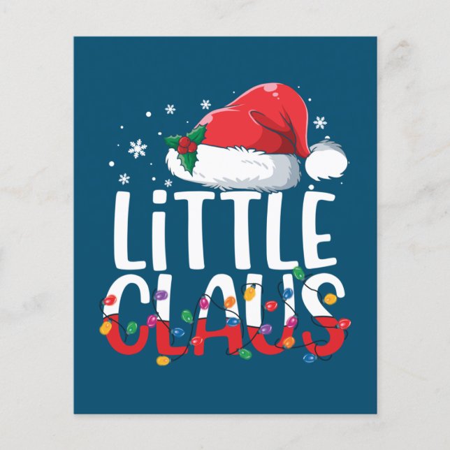 Little Claus Christmas Pajamas Matching Family Xma Flyer (Vorne)
