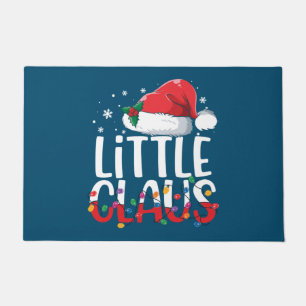 Little Claus Christmas Pajamas Matching Family Xma Fußmatte