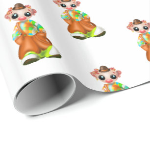 Little Clownwrapping Paper - Circus Geschenkpapier