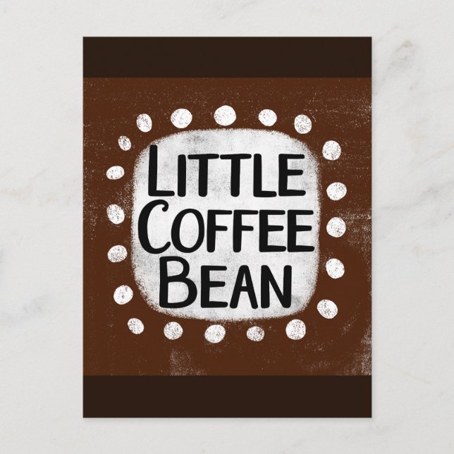 Little Coffee Bean Postcard Postkarte (Vorderseite)