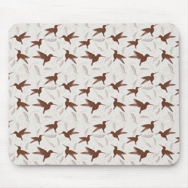 Little Colibri nahtlos Muster - leicht Mousepad (Vorne)