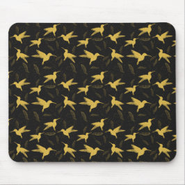 Little Colibri - nahtloses Muster - dunkel Mousepad