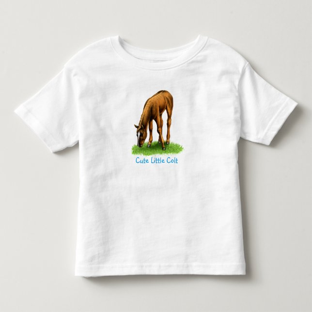 Little Colt Foal Horse Baby Shirt (Vorderseite)
