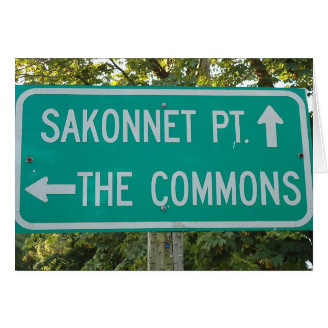 Little Compton, RI - Commons, carte Sakonnet Point (Devant horizontal)