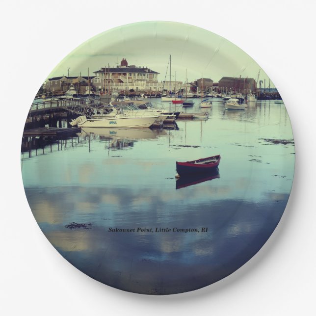 Little Compton, RI - Sakonnet Point, Fo'c'sle LC Pappteller (Vorderseite)