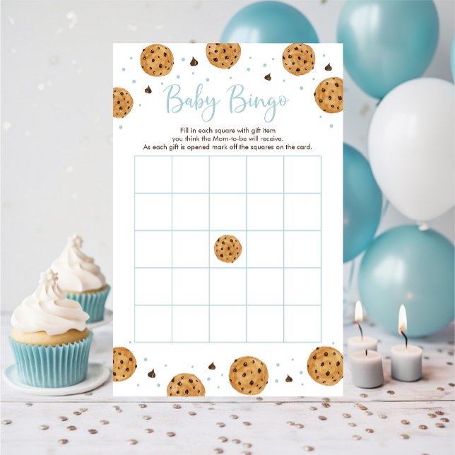 Little Cookie Blue Boy Baby Shower Bingo Spiel (Von Creator hochgeladen)
