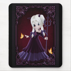 Little Cookie Devil Girl Design 7 Mousepad