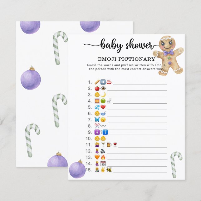 Little Cookie Man - Emoji-Picktionary (Vorne/Hinten)